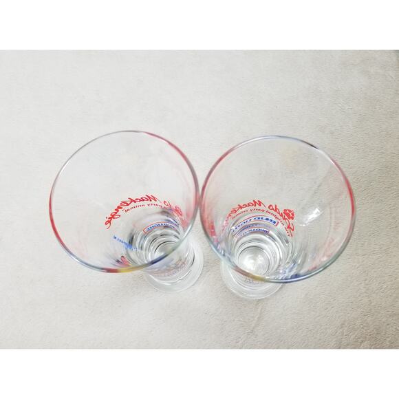 Budweiser Glassware Bud Light 1987 Spuds Mackenzie 7" Pilsner Beer Glasses x2 - Picture 13 of 14